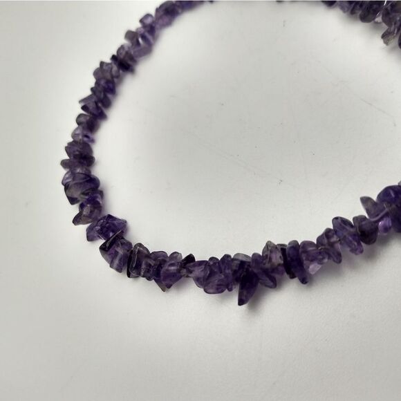 Sterling silver 925 stamped amythest‎ stone bracelet B0205 - Picture 3 of 4